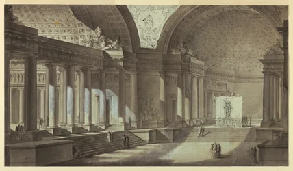Architectural Fantasy: Temple of Athena Interior