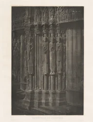 Plate XIII – Chartres Cathedral, Statue Columns in the Central Door of the Royal Entrance