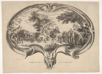 The Triumph of David, from a fan by Jacques Callot