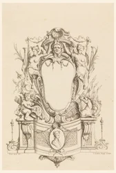Design for Cartouche from "Cartouches Nouvellement Inventez"