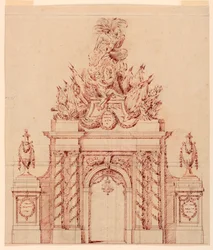 Design for a Painted Decoration in Honor of a French General Who Had Been Governor of a Crown Prince