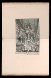 Funeral of Marie Thérèse of Spain, Dauphine of France, in the church of Notre Dame, Paris