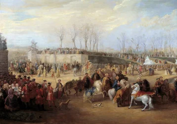 Reception of Mehemet Effendi, Turkish Ambassador of the Great Sultan Achmet by King Louis XV on March 21