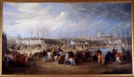 Reception of Mehemet Effendi Turkish Ambassador to the Great Sultan Achmet by King Louis XV on 21 March 1721 at the Tuileries