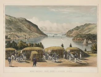 Siege Battery, West Point - Looking North
