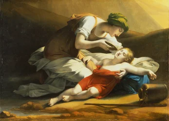 Hagar Giving Ishmael Water from the Miraculous Well in the Desert