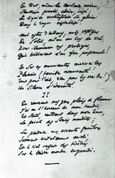 Autograph poem “Rêve parisien”