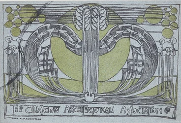 Conversazione Programme for the Glasgow Architectural Association, 1894