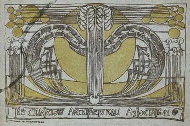 Conversazione Programme, from the Glasgow Architectural Association