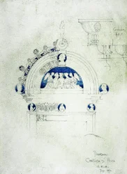 Doorway, Certosa di Pavia, 1891