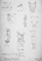 Egyptian Pottery, Naples Museum, 1891