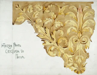 Intarsia Panel, Certosa di Pavia, 1891