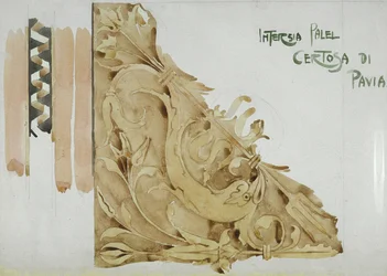 Intarsia Panel, Certosa di Pavia, 1891