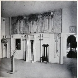Internal View of a Decorative Art Salon in Vienna, Circa 1900