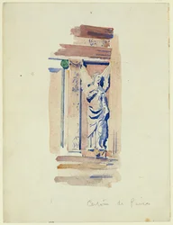 Study of an Angel Statue, Certosa di Pavia, 1891