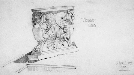 Table Leg, 1891