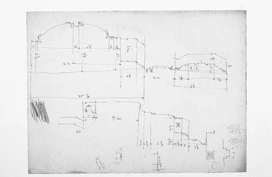 Untitled (working sheet of sketches), 1891