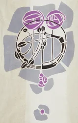 Modern Reproduction from Original Mackintosh Stencil for Wall Decoration, Rose motif, 1902