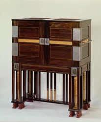 Writing Cabinet, Colour Plate VI from C.R. Ashbee by Alan Crawford, Yale 1985