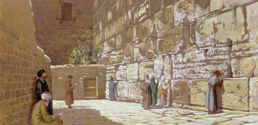 The Wailing Wall, in Jerusalem