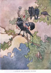A Jackdaw and borrowed feathers