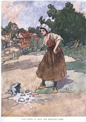 And Down at Once the Milk-Pot Came