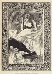 Odysseus discovered by Polyphemus
