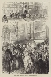 Opening of the New Hall and Library of Keble College, Oxford