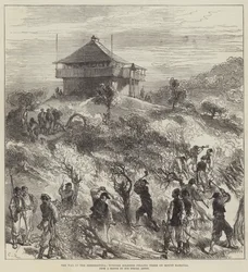 The War in the Herzegovina, Turkish Soldiers felling Trees on Mount Karaula