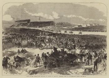 Visit of the Prince and Princess of Wales to Ireland, General View of Punchestown Races
