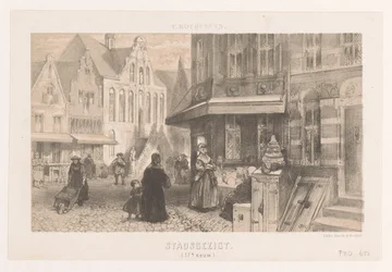 People on the Street (17th Century Cityscape)