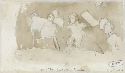 Sketch of a Group of Singing People