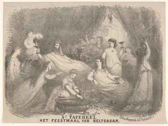Scene from the Play The Feast of Belshazzar