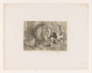 Sick Person Brought to a Hollow Tree