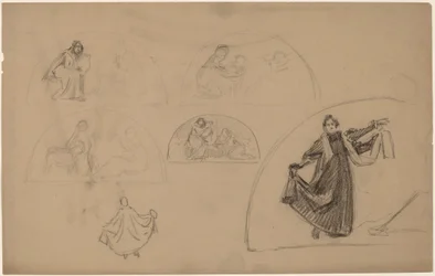 Studies for a Lunette