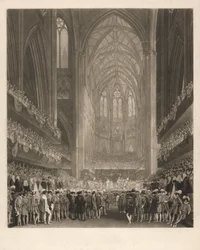 Coronation of King George IV in Westminster Abbey