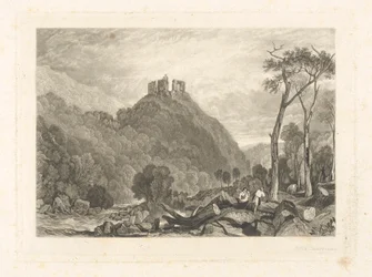 Okehampton Castle, on the River Okement