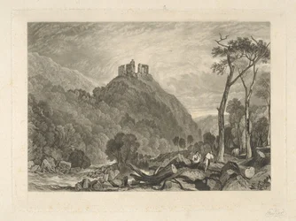 Okehampton Castle, on the River Okehampton