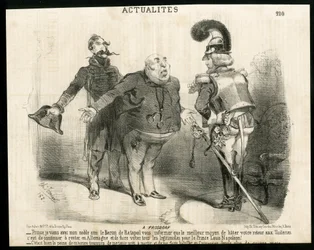 Illustration in Le Charivari - About - Germany Prussia, President of the Republic, Frosdorf - Ratapoil