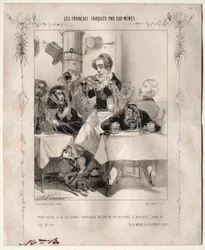 The French Sketched by Themselves: Julienne Wigs, Satin Hats