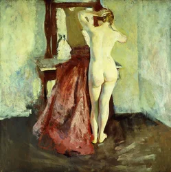 Nude Before Mirror