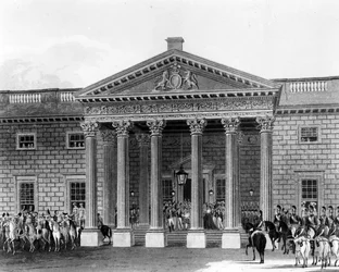 The Coronation of George IV at Carlton House, etched by Robert Havell II, 1824