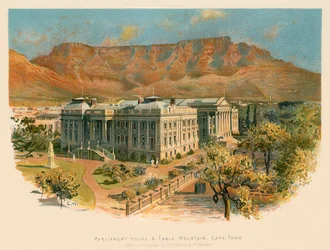 Parliament House and Table Mountain, Cape Town