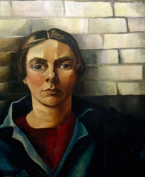 Self-Portrait in Front of a Wall