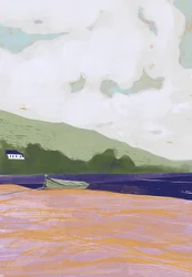 Tranquil Coastal Boat