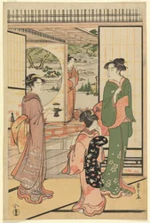 Beautiful Women at a Yashiki