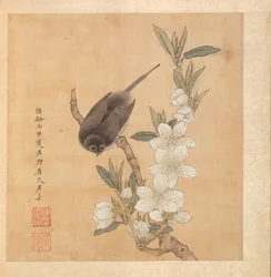 A Bird and Peach-Blossom Branch