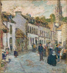 Street in Pont Aven - Evening