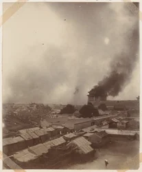 A Great Fire at the Main Gate of Peking