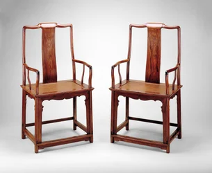Armchairs with Continuous Yoke Backs, c.1600